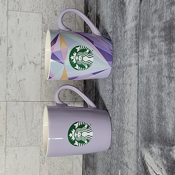 Starbucks Other - Starbucks Coffee Mugs Lavender Purple Set of 2 10oz Mugs
